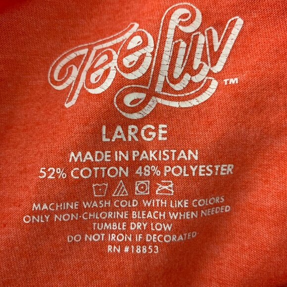 Orange Crush Soda Crewneck T Shirt L Orange Short Sleeve Snack Tee Graphic - Picture 6 of 6